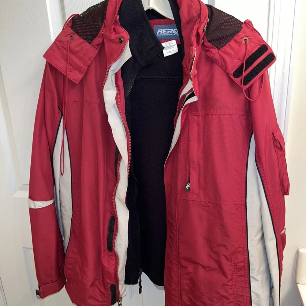 Aeropostale Vintage Y2K AeroXT Ski / Snowboard 3 in 1 Red Jacket Size XS